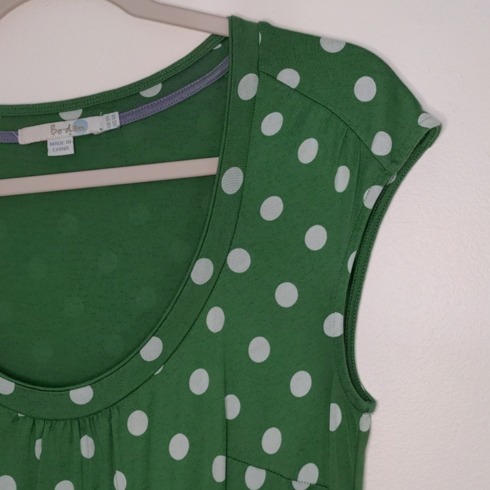 Boden green polka dot dress - Picture 5 of 8
